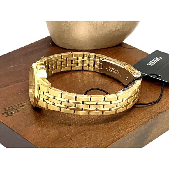 Citizen Women's Watch EQ0603-59P Quartz Gold Dial Day Date Steel Petite 28mm - Picture 9 of 14